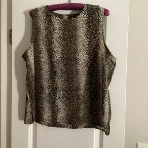 Notations Black and Tan Boxy Muscle Tee